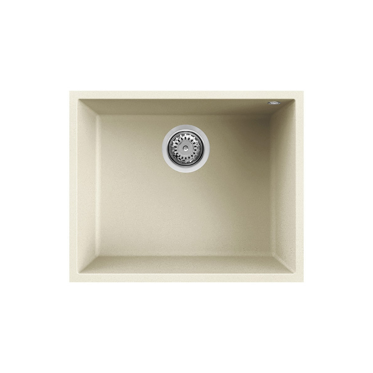 Elleci Quadra 105 Sottotop Lgq10539bso Einbauspüle 1 Becken 54x44 Cm Granitek Bianco Soft 39