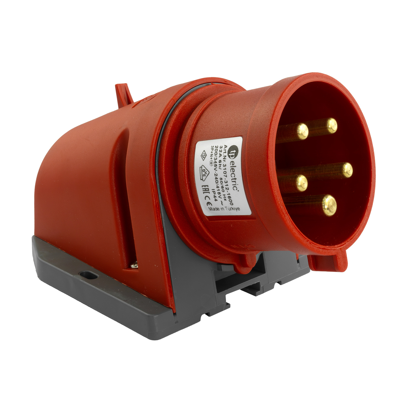 Aufputz-netzstecker Cee 5p 32a 400v Ip44 Industriestecker