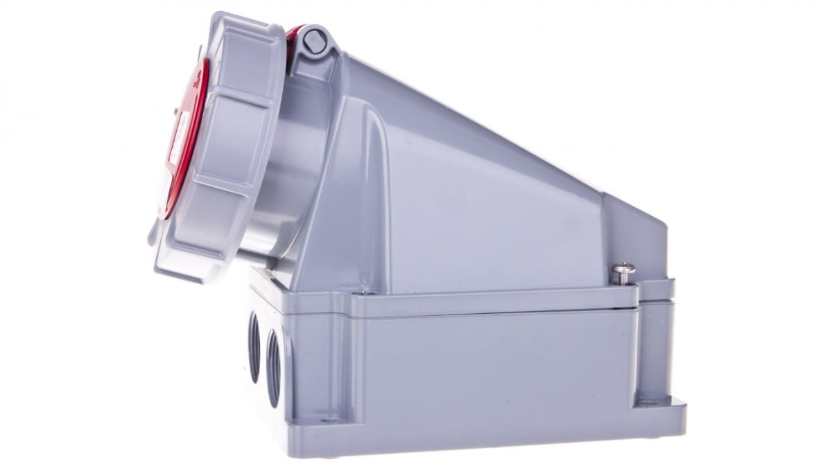 Feststeckdose 63a 5p 400v Rot Ip67 135-6p