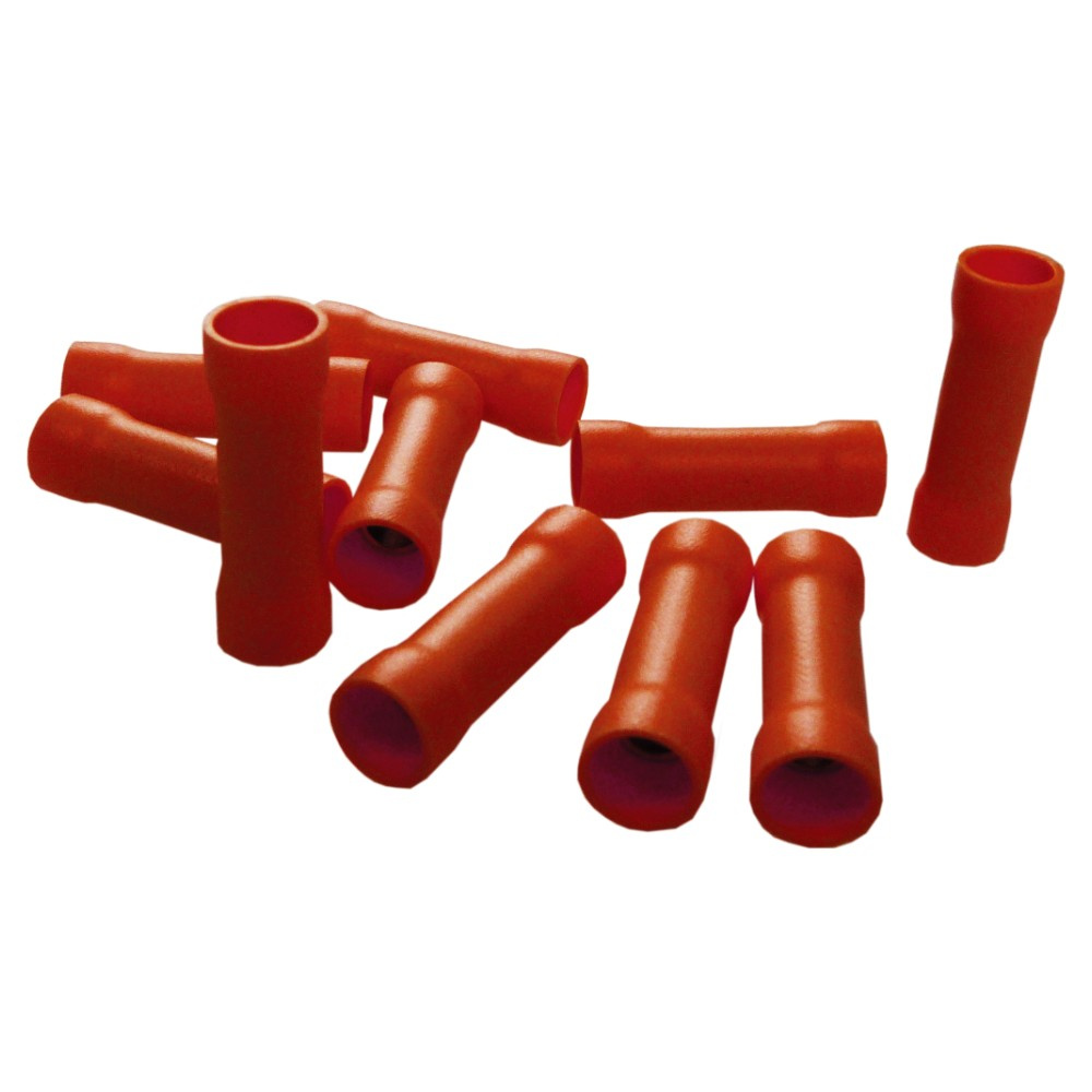Isolierte Hülsenverbinder, 0,15–1,5 Mm², Rote Klemmen, 10 Stück
