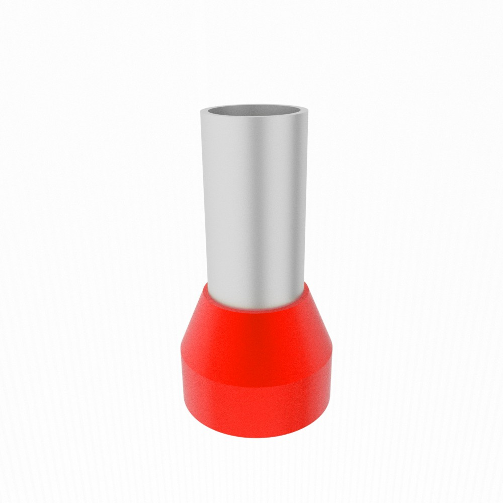 Isolierte Kabelschuh-anschlussklemmen Für Kabel 35 Mm² Rot 10 Stück