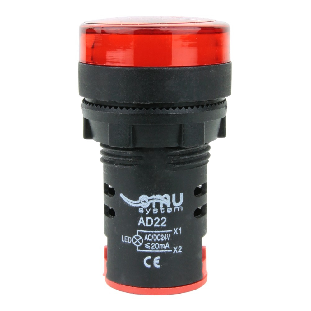 Led-anzeigeleuchte 22 Mm 230 V Ac Rote Platine