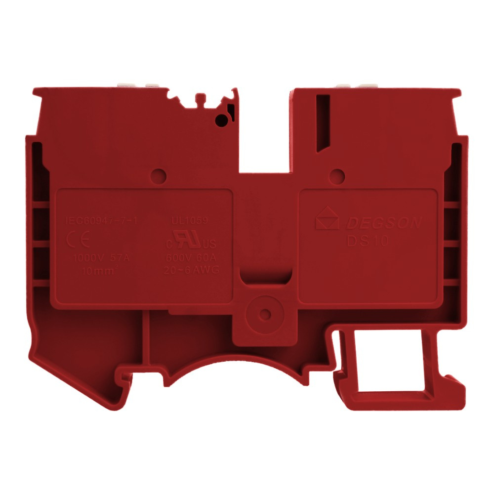 Klauenverbinder, Rot, 10 Mm², 1-polig, Schraubanschluss