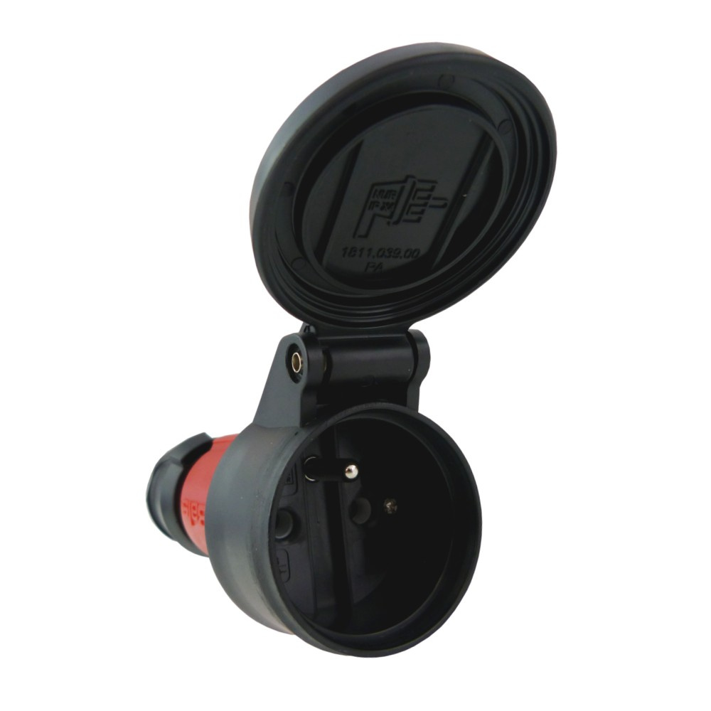 Tragbare, Hermetische Steckdose 2p+z 16a 230v Ip54 Rot