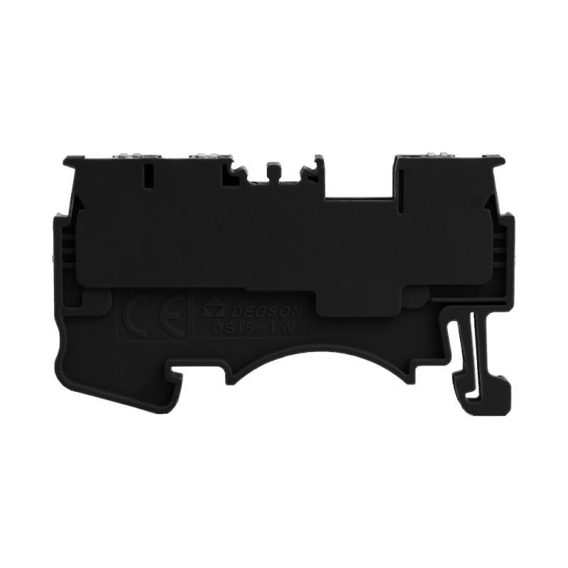 1,5 Mm² 1-poliger 3-adriger Push-in-klemmenblock, Schwarz