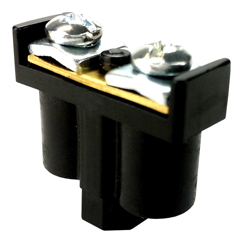 Doppelklemmenverbinder Für Drähte 2x1-4mm2 Schwarz 400v 5 Stück
