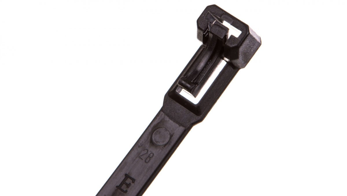 Wiederverwendbarer Kabelbinder 350x7,5mm Schwarz Bmwn5354e /100 Stück/