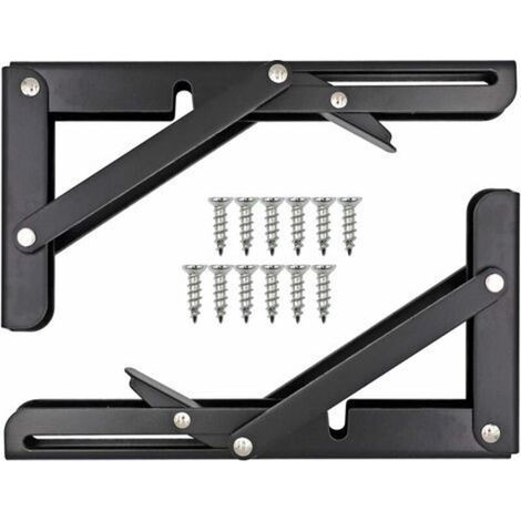 Klappbarer Edelstahl-halter – Schwere Last – Abmessungen 20,5 X 10,8 Cm – Für Regale Und Werkbänke