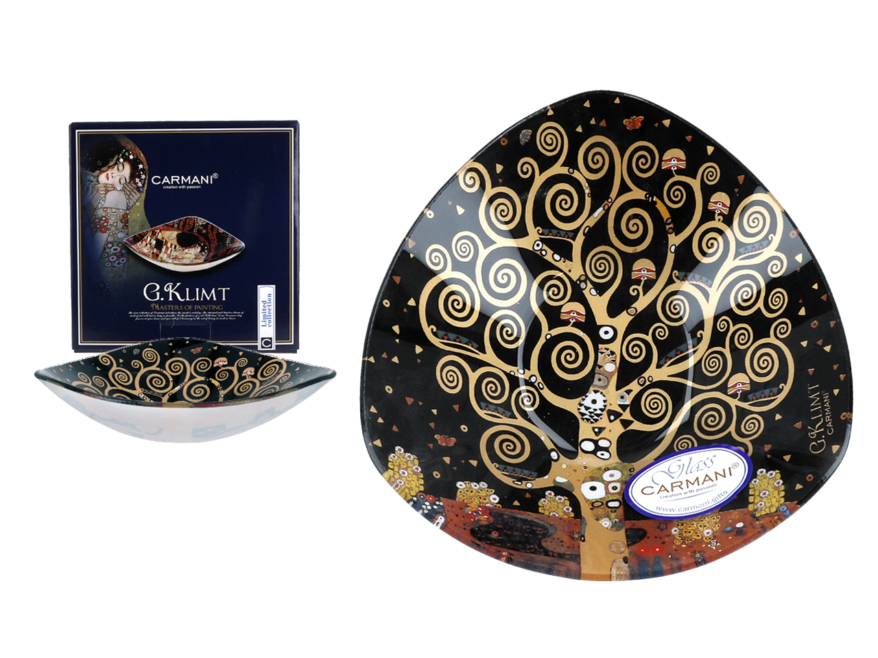 Dekorative Schale, Klimt-schale Mit Lebensbaum-motiv, Salatschale, Kunst, Carmani