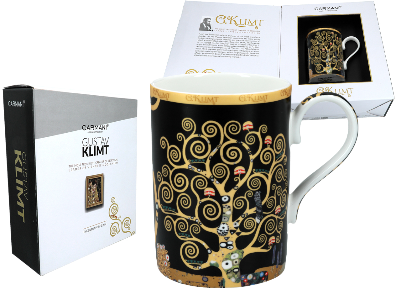 Gustav Klimt Baum Des Lebens Porzellantasse Kunstdesign Geschenk