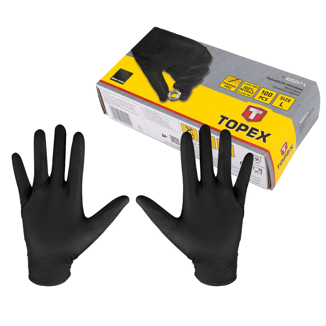 Nitrilhandschuhe, 100 Stück, Größe L