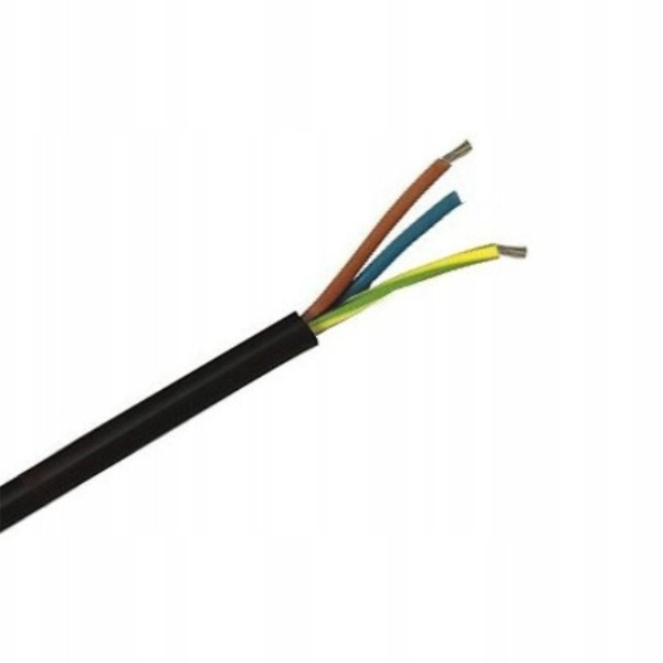 Gummikabel 3x1,5mm2 H07rn-f Onpd Rundes Gummikabel Schwarz 1m