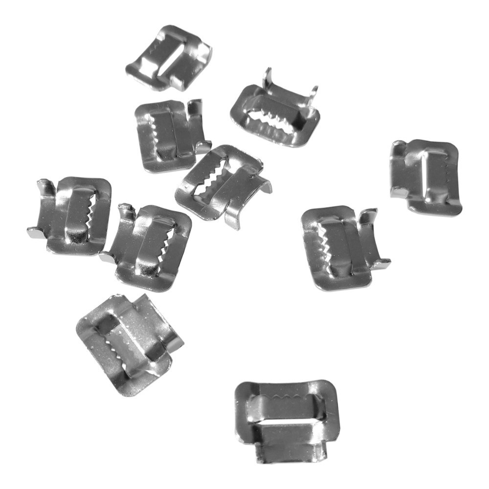 Verschlussband Für Stahlarmbänder, Edelstahl, Mit Zähnen, Robust, 10 Mm, 10 Stück