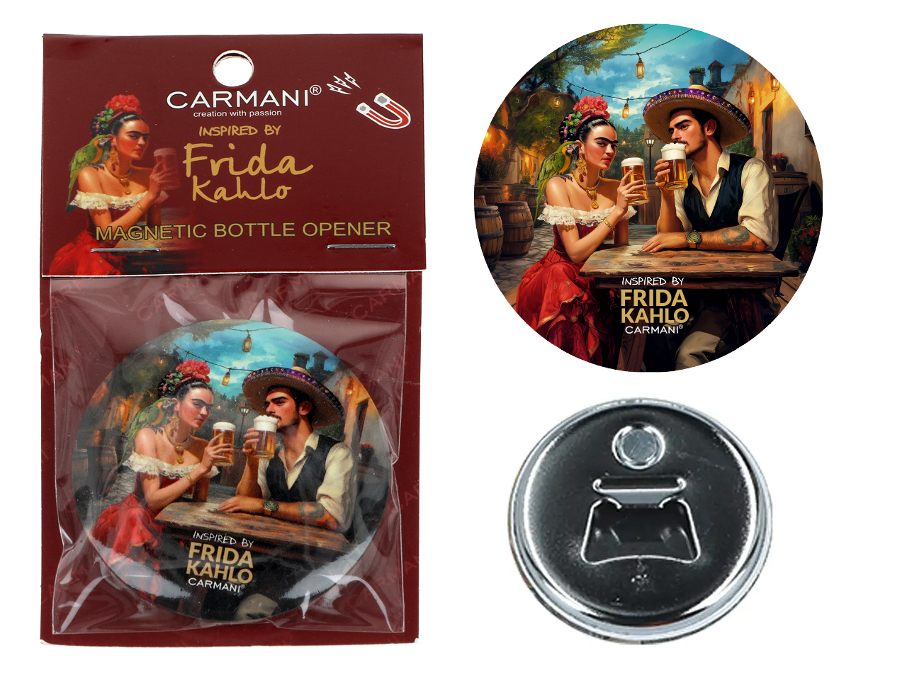 Flaschenöffner Mit Magnet Frida Kahlo Küchenhelfer Geschenk Zuhause