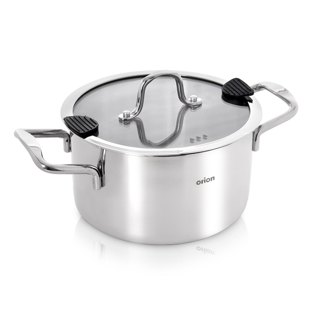 Stahltopf Mit Deckel, Modell Venice, 24 Cm, 6,2 L