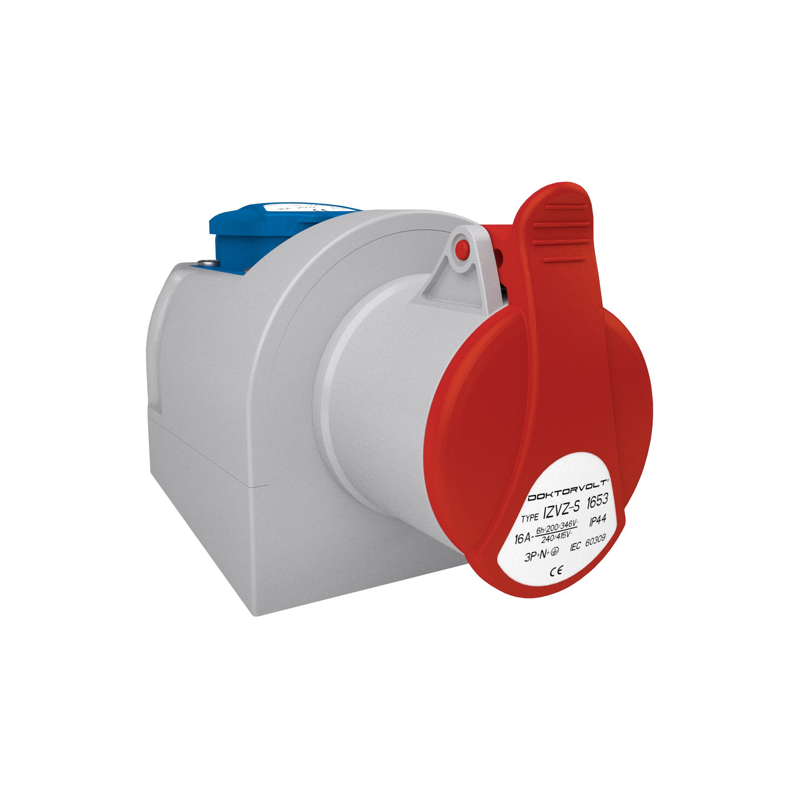 Aufputz-netzsteckdose Cee 16a 5p 400v + 230v Stromversorgung