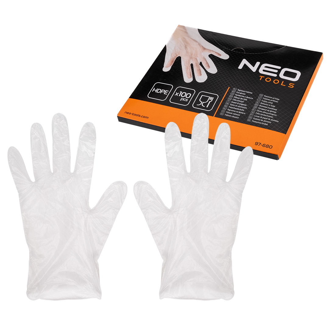 Einweg-folienhandschuhe, 100 Stück