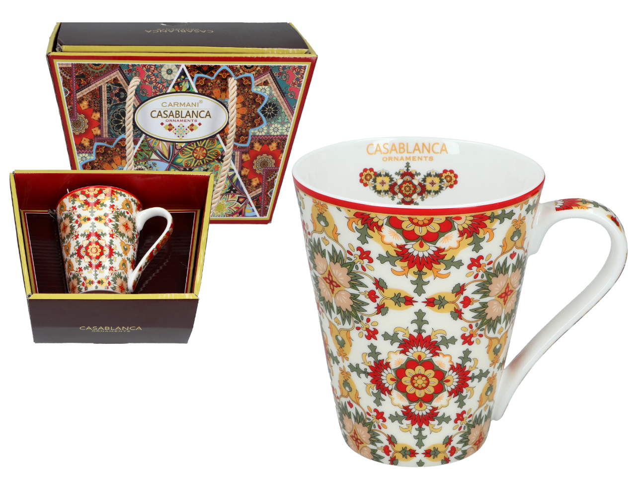 Keramikbecher Mit Marokkanischem Muster, Casablanca-geschenkbox, 350 Ml