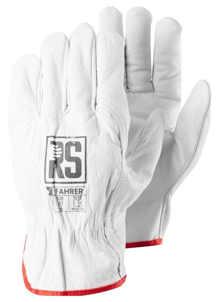 Rs Fahrer R.11 Vollnarben-rindslederhandschuhe – 12,0 Par – Rek Srl 0645