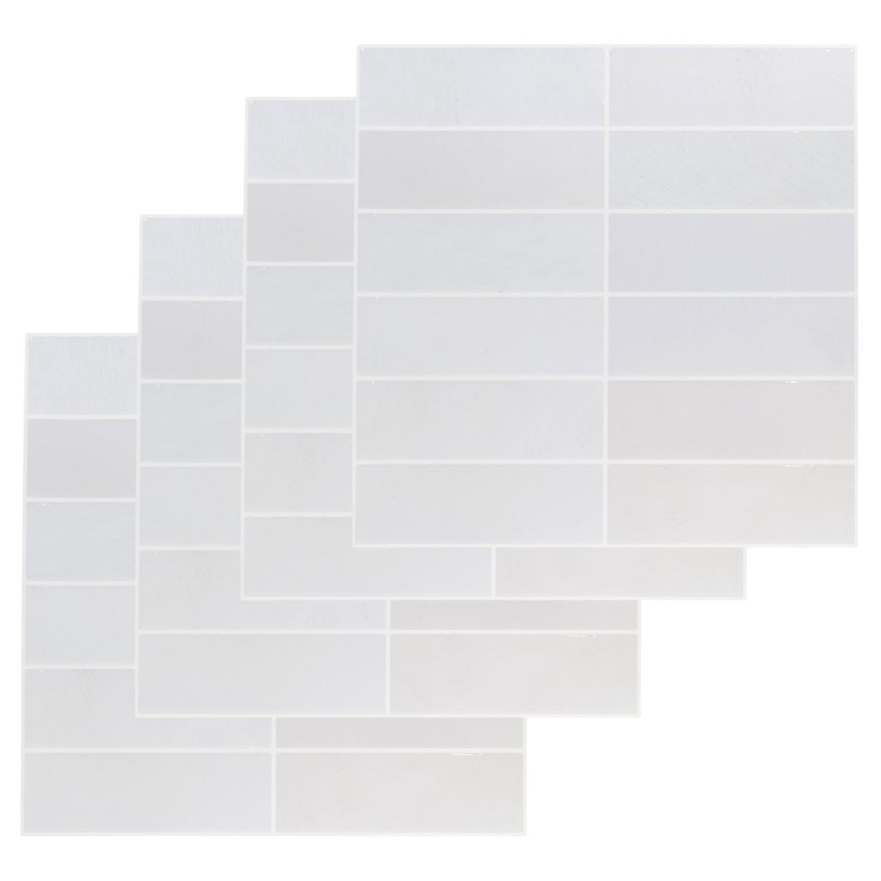 Set Mit 4 Selbstklebenden Fliesen, Blau, 30,5 X 30,5 Cm