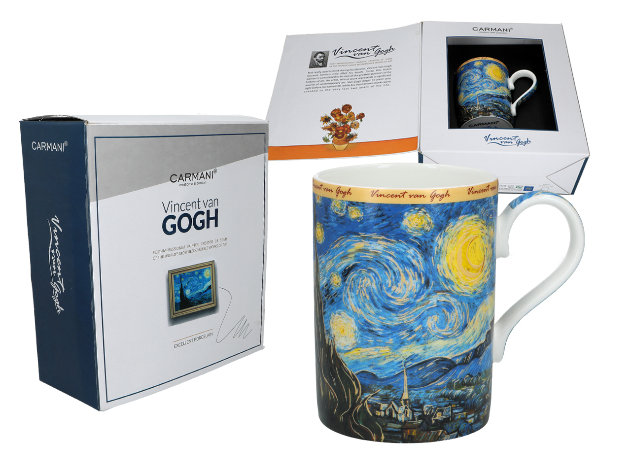 Porzellantasse Mit Van-gogh-sternennacht-motiv – Als Geschenkidee