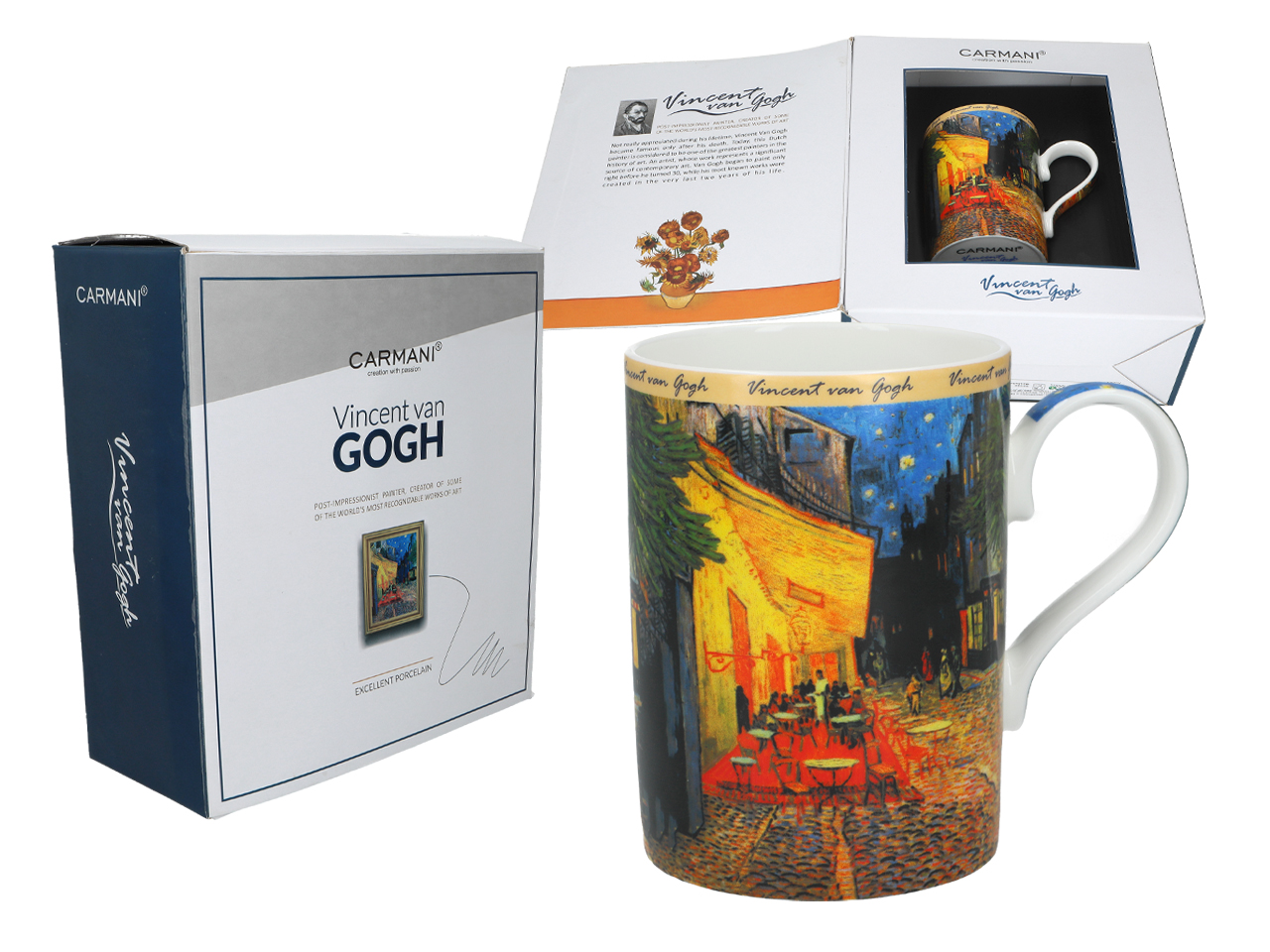 Van Gogh Porzellantasse, Caféterrasse Bei Nacht, Kunst, Geschenkidee Für Zuhause