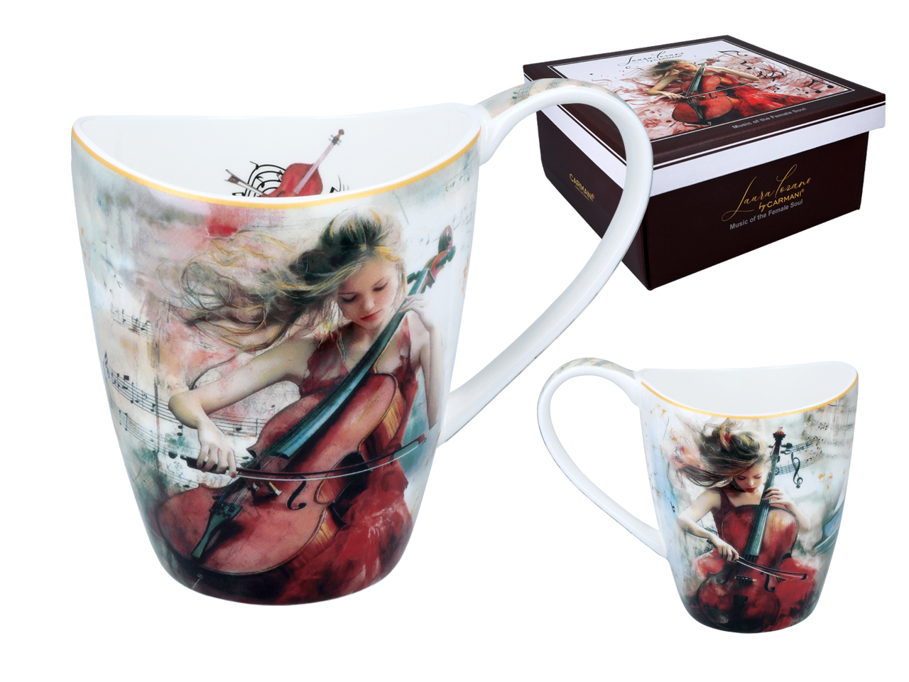 Musikbecher L. Lozano Musik Der Weiblichen Seele Carmani Geschenk 300 Ml