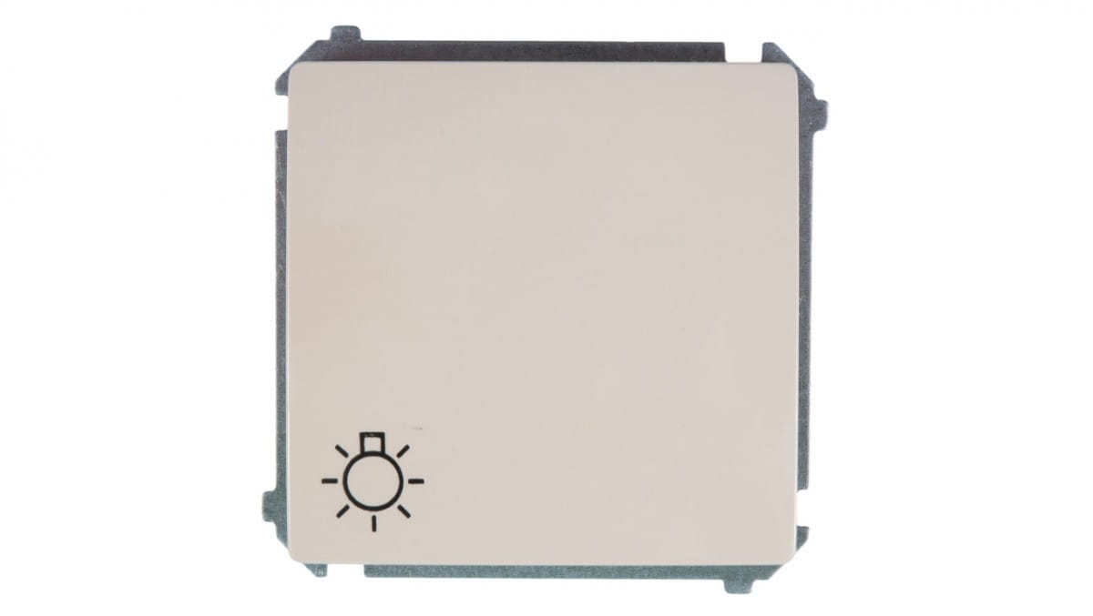 Simon Basic Taster /licht/, Schnellverbinder, Beige Bms1.01/12