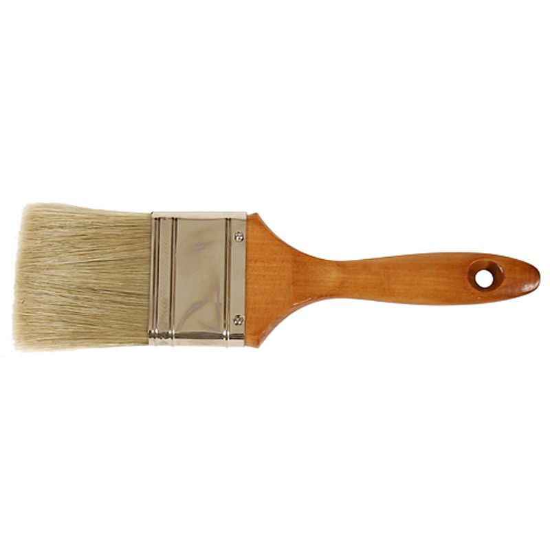 Pinsel Strend Pro Ja019, Yellow, 3", Malpinsel, Flach, Holzgriff