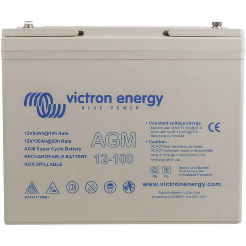 [neuwertig] B-ware Victron Energy Bleiakku Batterie Akku Agm 12v 100ah Super Cycle Hauptakku