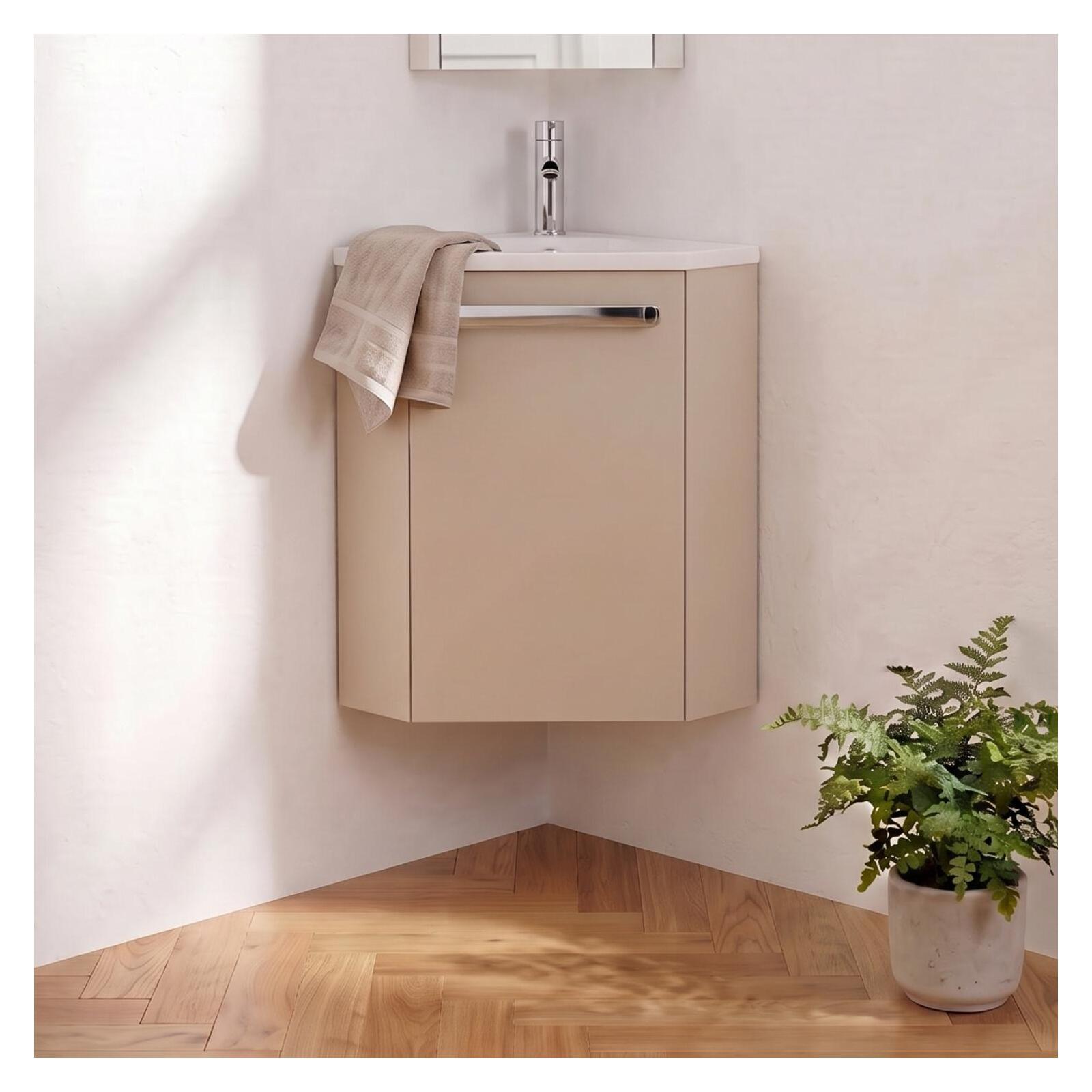 Meuble Lave-mains D'Angle Suspendu Skino