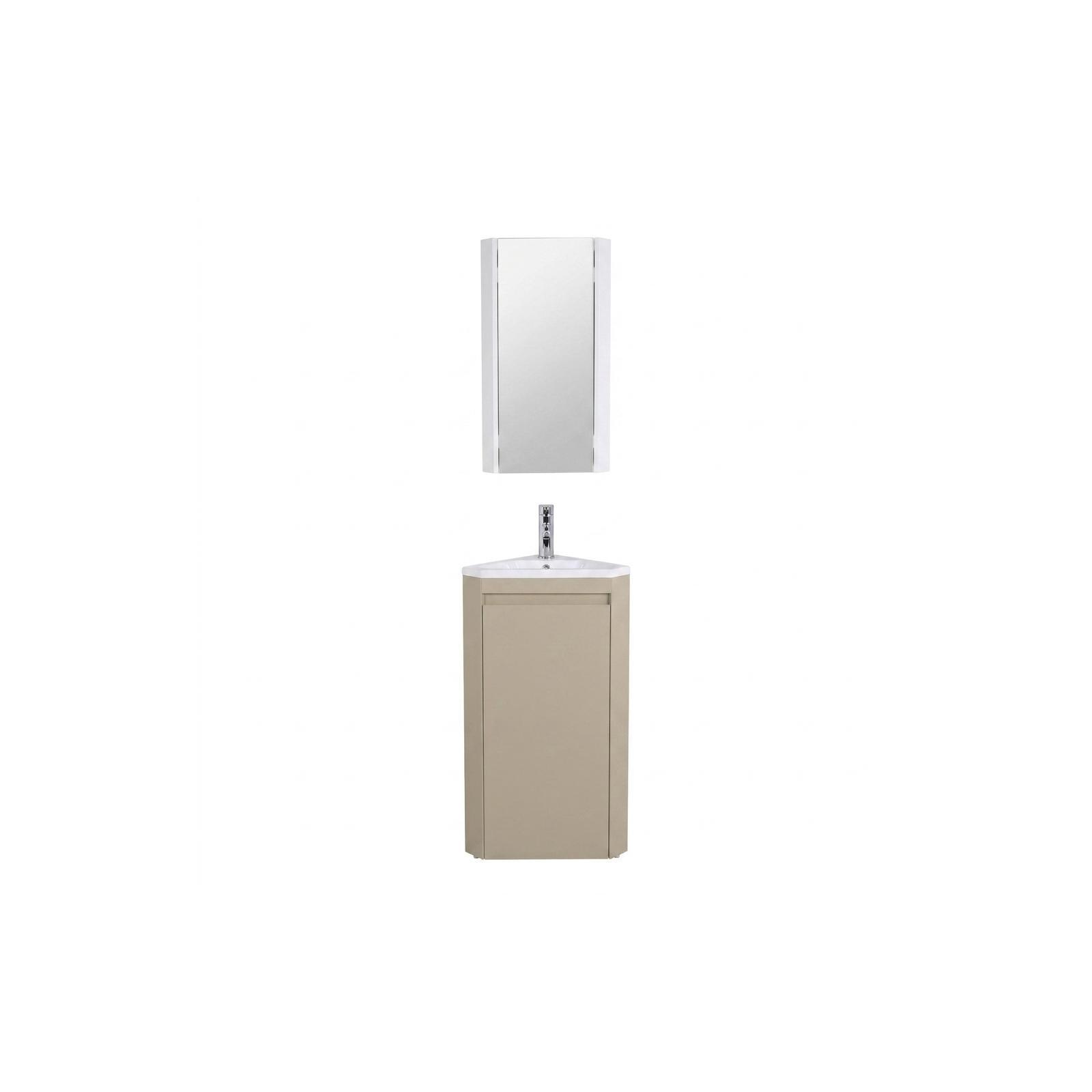 Ensemble Lave-mains Sorrento D'Angle Sur Pieds Avec Robinet Et Armoire