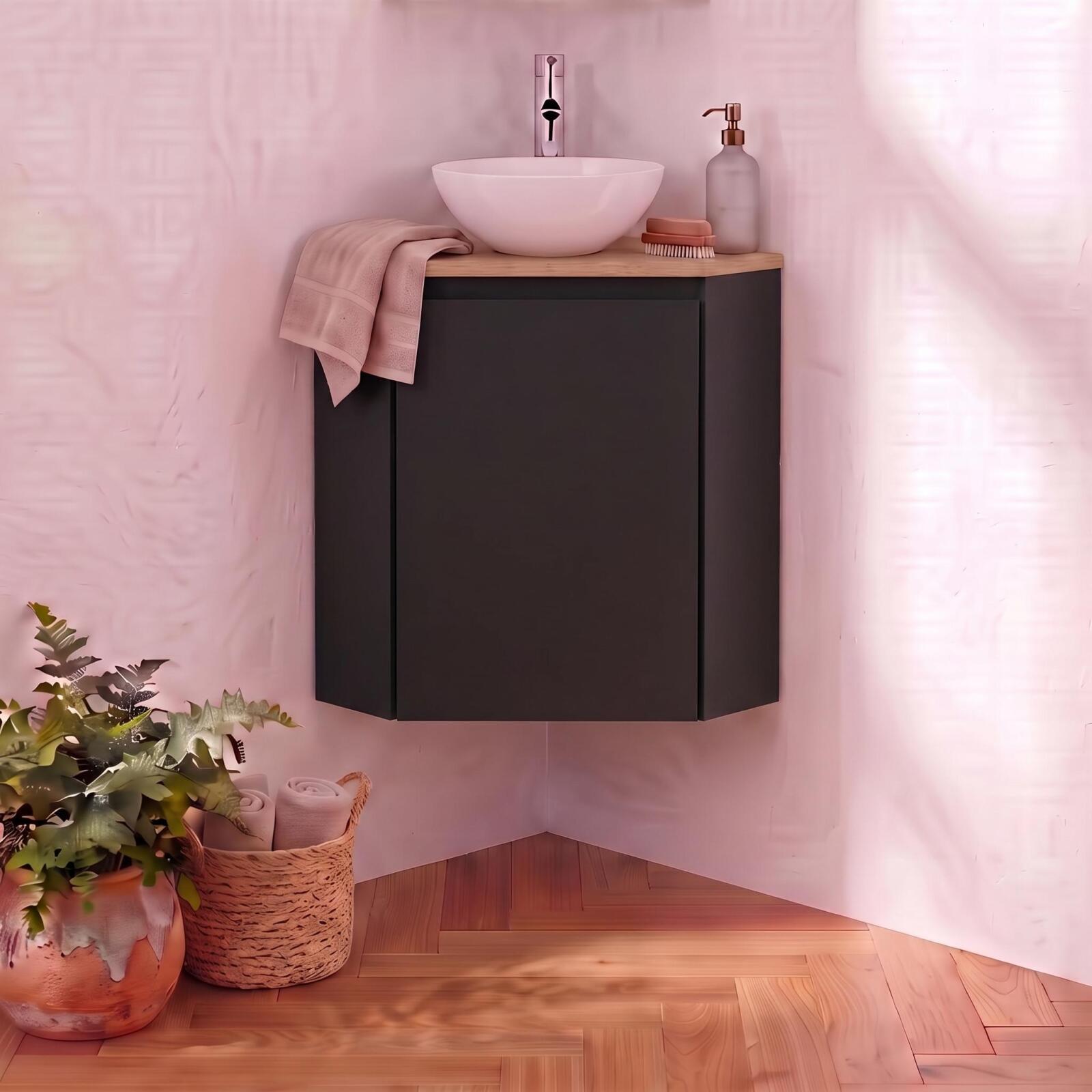 Meuble Lave-mains D'Angle Sorrento Avec Vasque