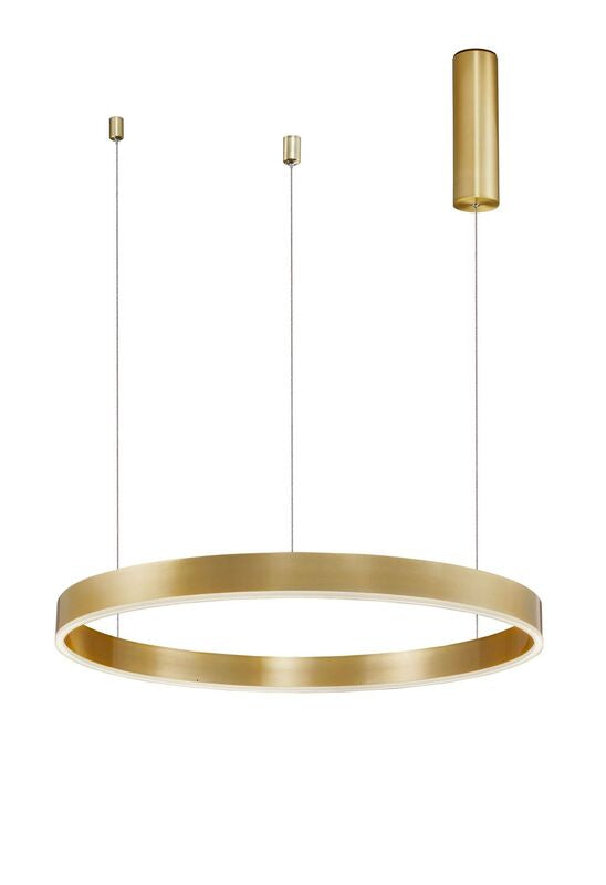 [neuwertig] B-ware Nova Luce Pendelleuchte Hängeleuchte Led Messing Warmweiß Dimmbar Motif 60cm 40w