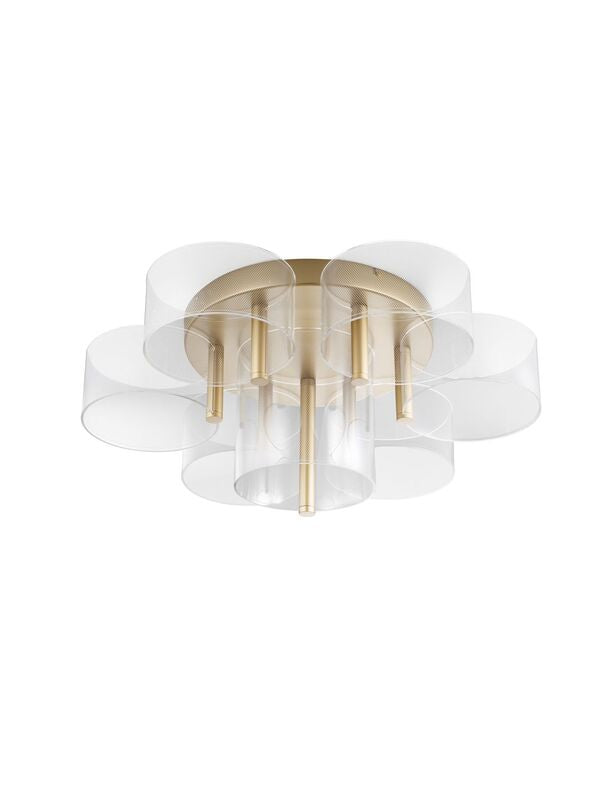 [neuwertig] B-ware Nova Luce Deckenleuchte Deckenlampe Led Gatlin Messing Gold Dimmbar Warmweiß 41w
