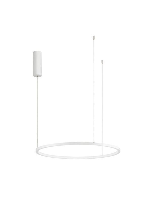 [neuwertig] B-ware Nova Luce Pendelleuchte Hängeleuchte Tarquin Led Weiß Dimmbar Warmweiß 37w 60cm