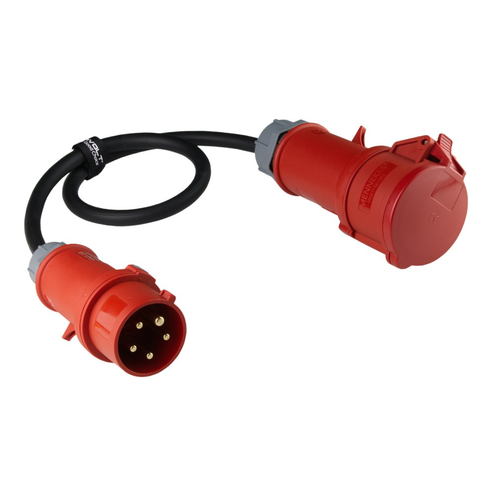 Netzteil 1m Stecker 16a 5p Auf Steckdose 32a 5p 400v