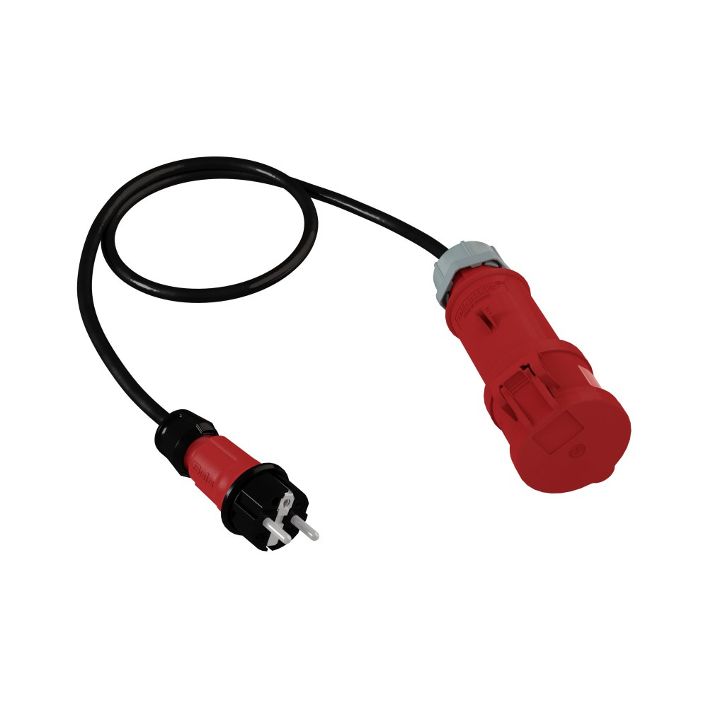 Adapter 1m Stecker 230v Unischuko Na Steckdose 16a/5p