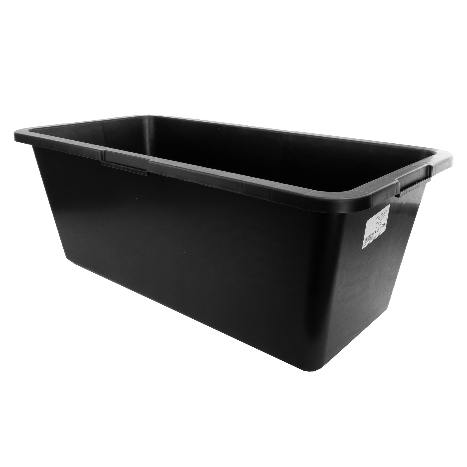 Rechteckiger Baucontainer 60l Schwarz Für Mörtelbeton Beständiger Behälter