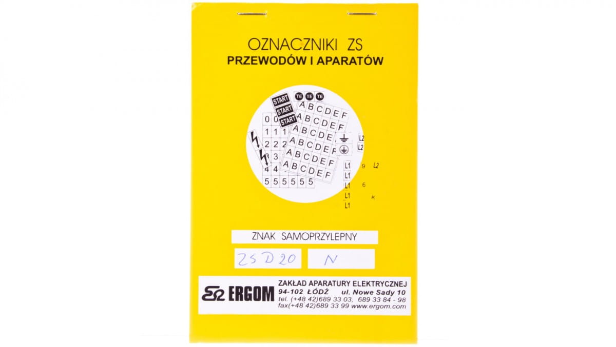 Selbstklebende Schilder Zs D20/n E04zp-02030403500