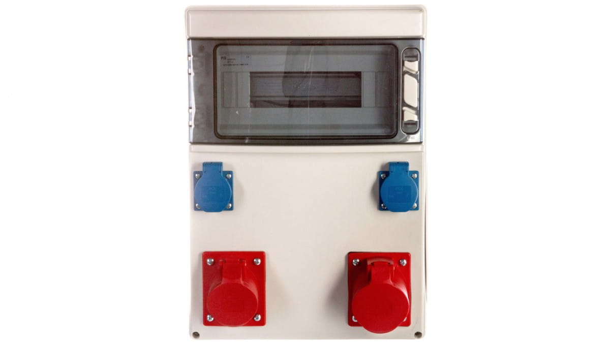 Sternförmiger Stationärer Verteilerkasten 32a/5p 16a/5p 2xgs Ohne Schutzart Ip44 9023001w