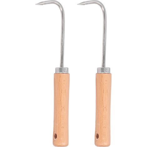 Hook Pour Racines De Bonsaï - Acier Inoxydable Et Bois - 240 Mm - Pour Taille Et Repiquage De Bonsaï - Lot De 2