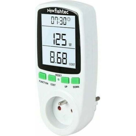 Wattmeter - Digital Power Meter - Energy Consumption Monitor - For Home Appliances - 1 Unit