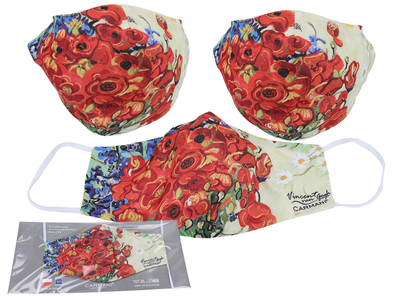 Van Gogh Maki Carmani Wiederverwendbare Gesichtsmaske Geschenk
