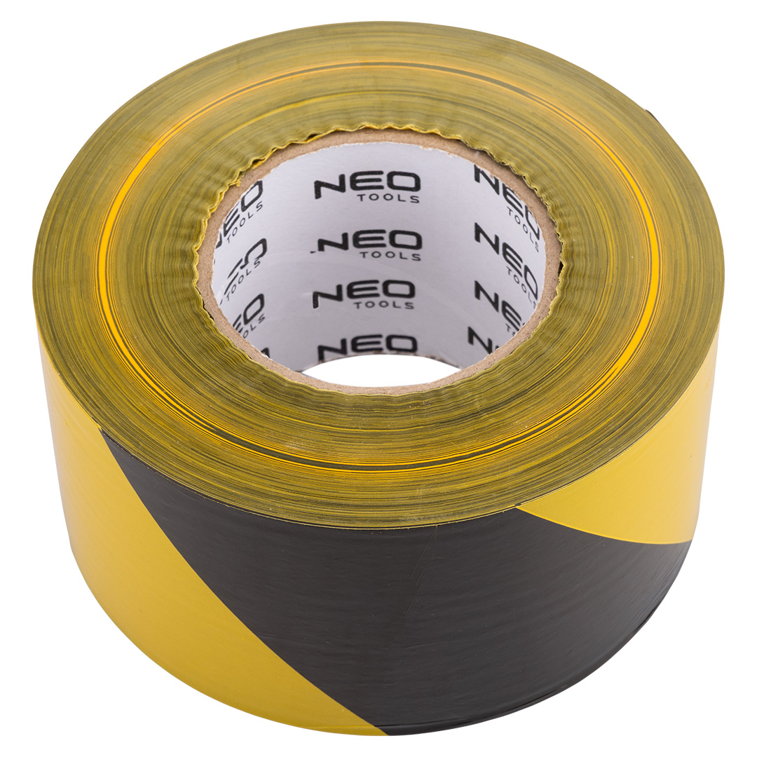 Gelbes Und Schwarzes Warnband 75 Mm X 500 M