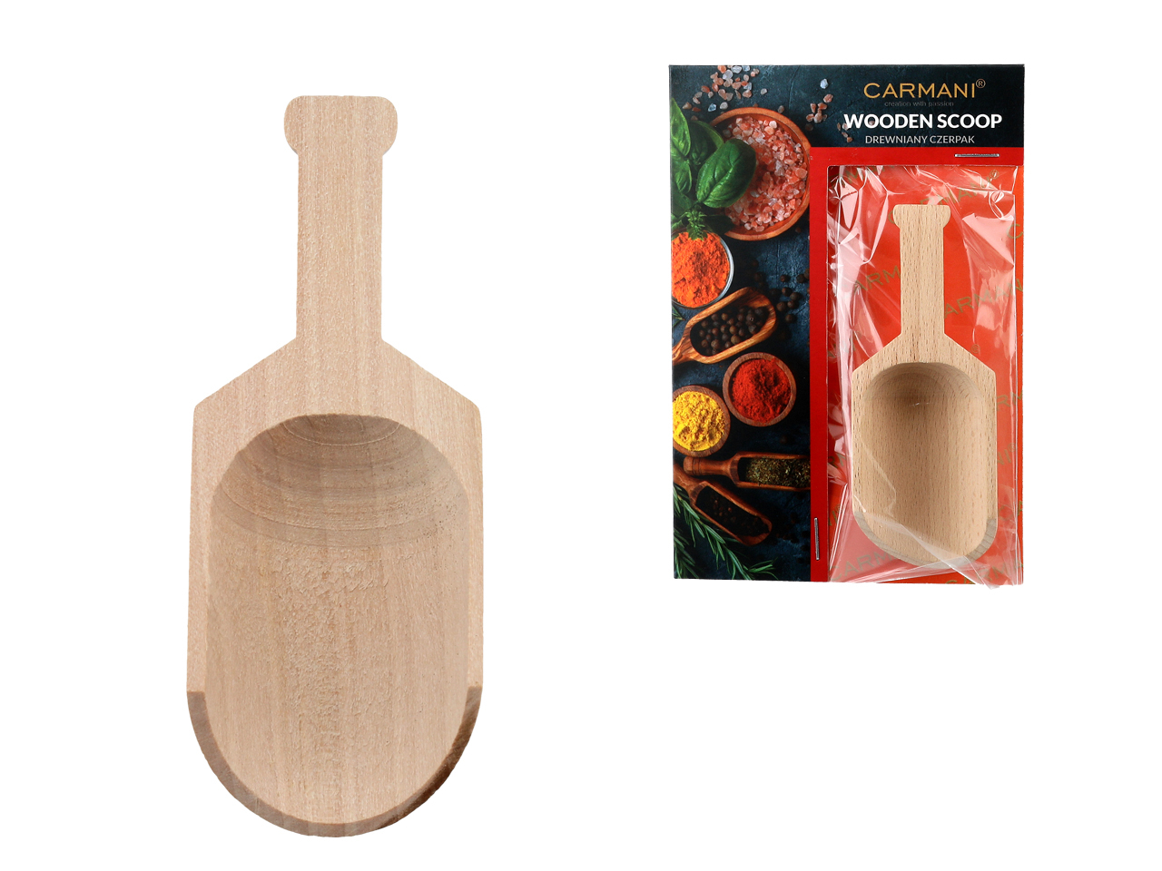 Holzlöffel Für Yerba Mate, Buchenholz, Trinkzubehör