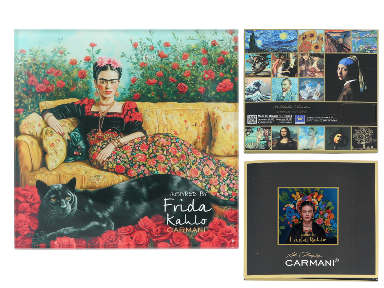 Frida Kahlo Glasbecher-untersetzer, Geschenk Für Küche, Wohnzimmer, Tisch, Zuhause