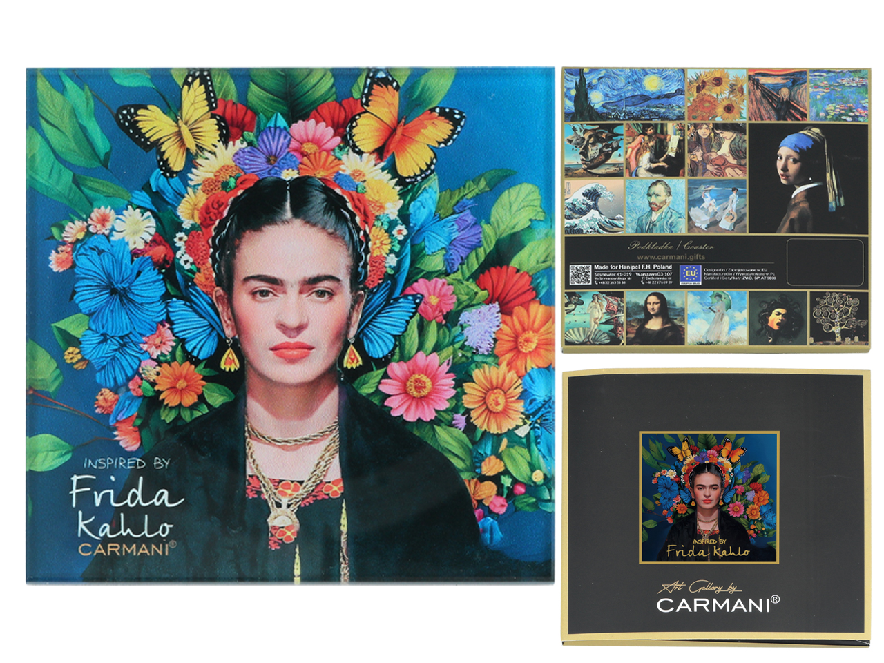 Glasuntersetzer Für Glas, Frida Kahlo, Küchen- Oder Wohnzimmertischdekoration