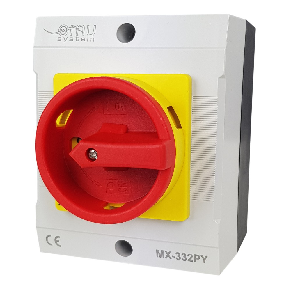 Drehschalter 0-1 3p 32a 7,5kw In Hermetischem Gehäuse