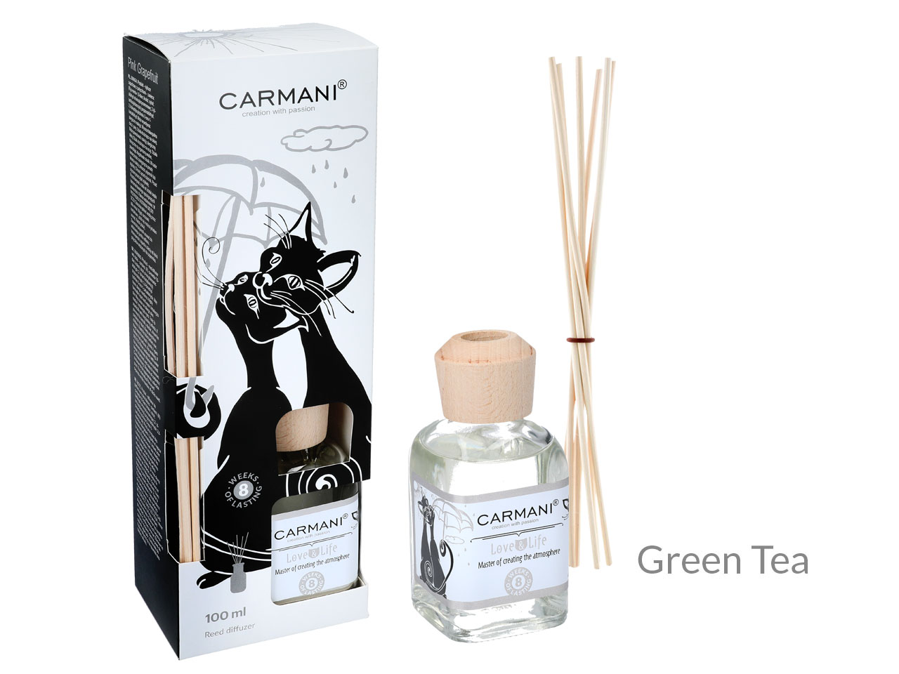 Cat's World Duftdiffusor, Grüner-tee-duft, Raumspray